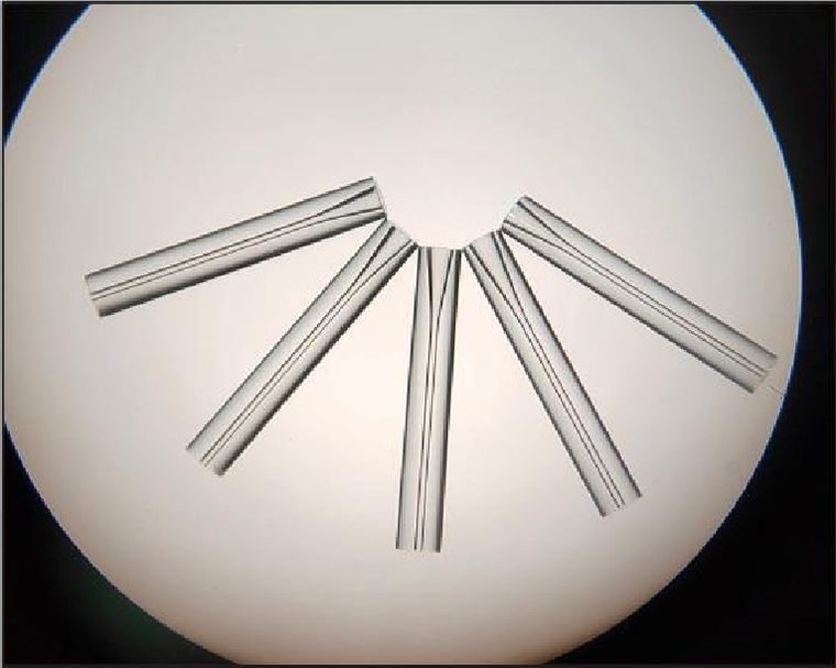 Round single-bore glass capillary